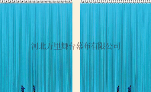 舞臺(tái)對(duì)開(kāi)大幕